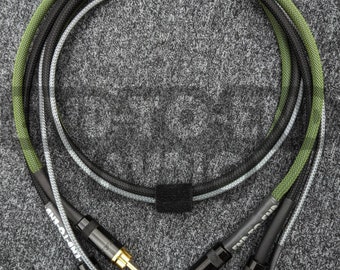 Hi-Fi Turntable Cables, Mogami Cable Dual RCA & Ground Wire, Braided Sleeve
