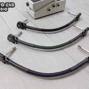 Shorty Guitar Pedal Patch Cable | Canare GS-6 | Neutrik 1/4" TS Pancake Plug | effect pedal, pedal board, interconnect