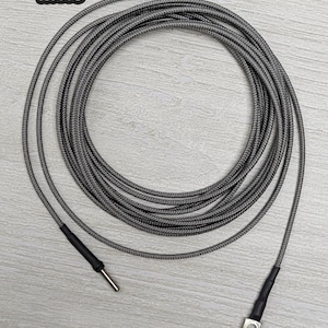 Technics Turntable Ground Wire | 'Bullet' Style Plug to Spade, 18 AWG Wire, Paracord Sleeve | vintage phono replacement ground handmade