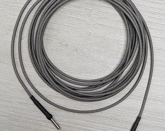 Technics Turntable Ground Wire | 'Bullet' Style Plug to Spade, 18 AWG Wire, Paracord Sleeve | vintage phono replacement ground handmade