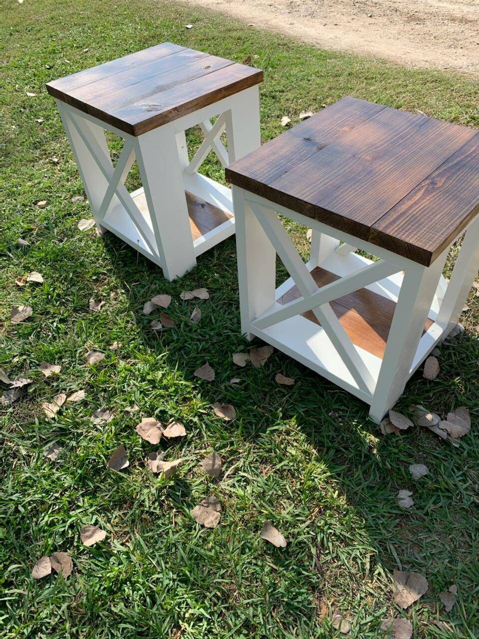 Mesa de centro y mesas finales de granja | Etsy