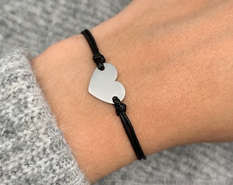 Armband Herz für Damen - Herzchen Armbändchen - Armkette für Frauen & Mädchen - Geschenk Freundschaftsband Freundin