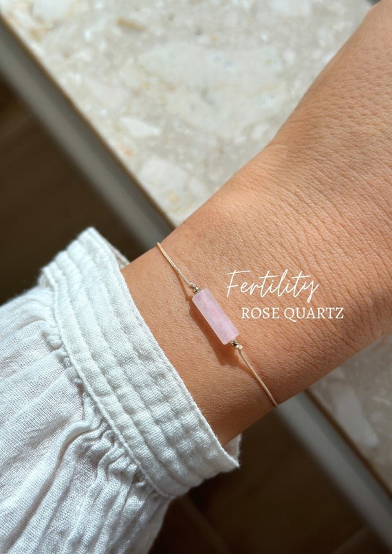 Rose quartz fertility best sale bracelet