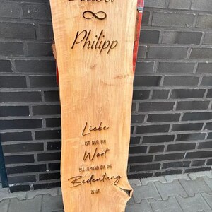 Wooden plank wedding wedding gift decoration gift love image 1