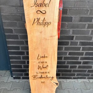 Wooden plank wedding wedding gift decoration gift love image 4