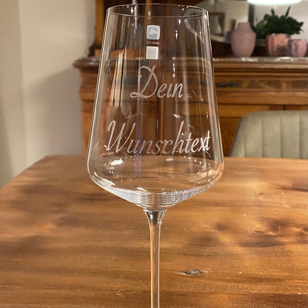 Glas mit Wunschgravur Rotweinglas, Weißweinglas, Sektglas,Biertulpe, Weizenglas, Glühweintasse, Latte Macchiato, Whisky Glas, Wasserglas