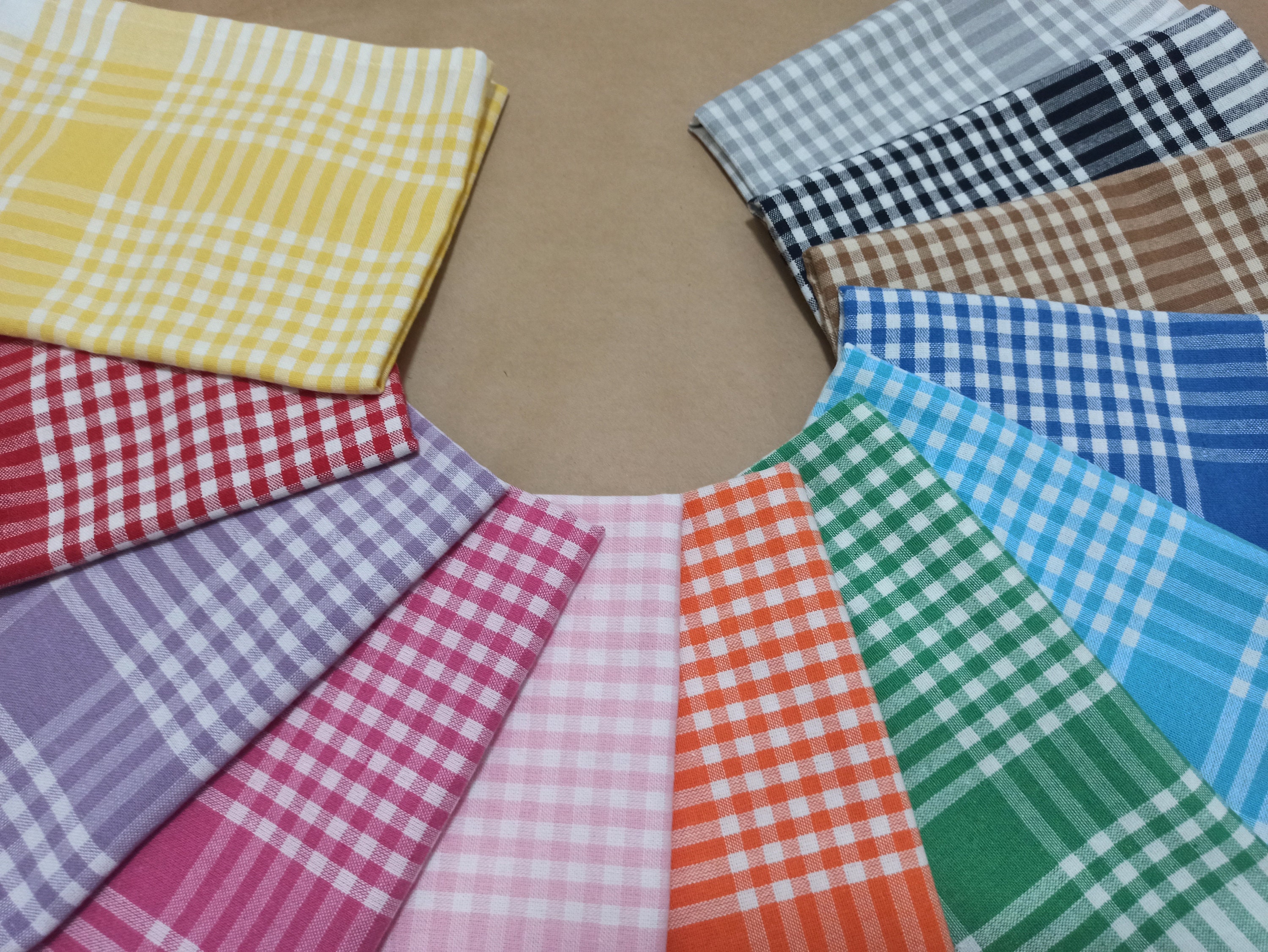 Colored Service Napkins , Kitchen Towel , Gingham Tea Towel , Cotton …