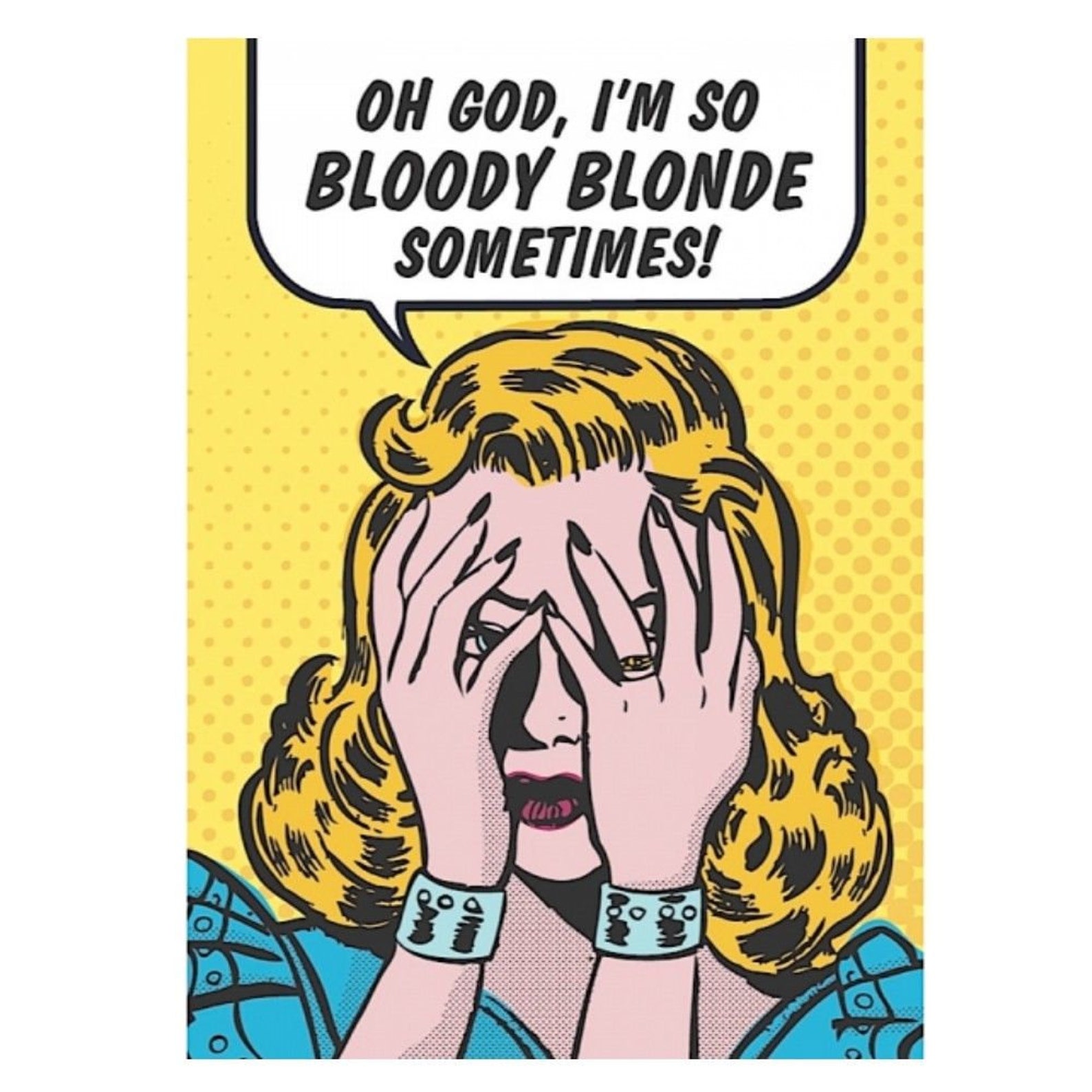 Blonde ondeugende humor grappige memes en citaten koelkast