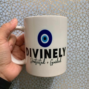 Divinely Protected & Guided Mug - Evil Eye Protection Mug