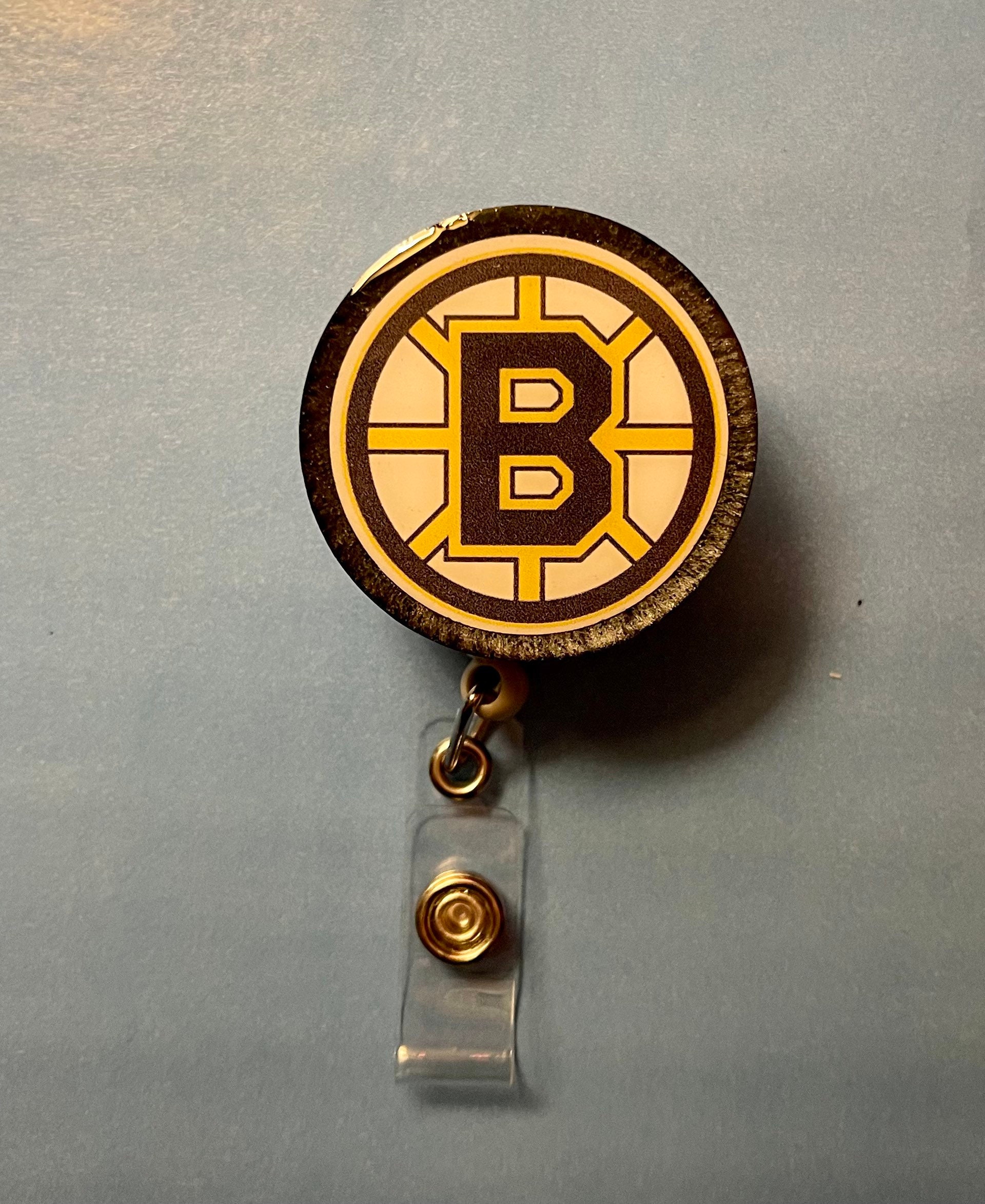 送料無料 通販 激安 Badge Clip Belt ~ Reel Badge Bruins Boston Reel New ~ 事務用品