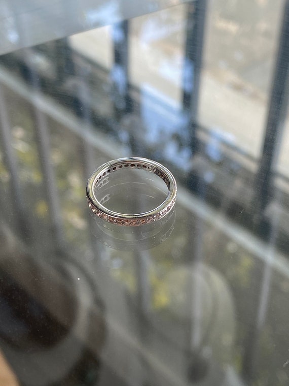 18KWG 0.50ct Diamond Band Infinity Ring - image 1