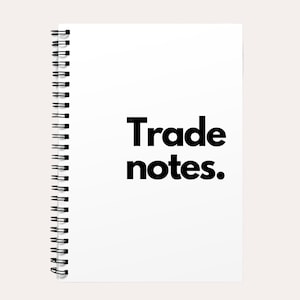 Trade notes - A5 or A4 Spiral Crypto Notebook, Trading Journal, Lined Or Graph Paper, Cryptocurrency, Gift For Him Her, Finance Notepad