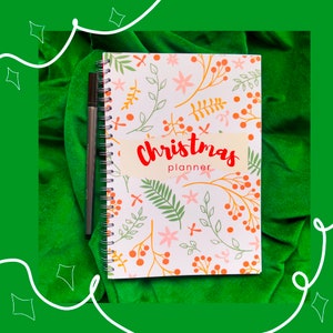 Christmas planner A5, Ultimate xmas day organiser including Christmas to do list, meal planner, xmas shopping list, 130 pages. MISPRINT