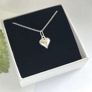 Heart Necklace - Dainty Heart Necklace - Silver Necklace - Layered Necklace - Gifts for Her - Minimal Necklace - Mother's Day Gift