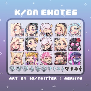 K/DA Emote Set
