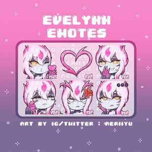 Evelynn Emotes for Twitch and Discord