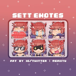Sett Emotes for Twitch and Discord