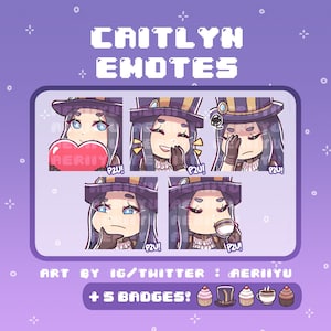 Caitlyn Emotes for Twitch and Discord