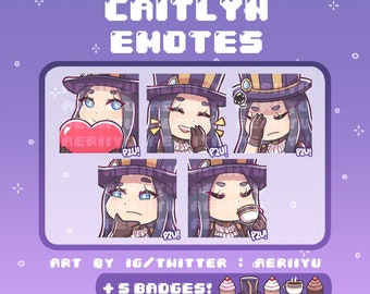 Caitlyn Emotes for Twitch and Discord