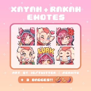 Xayah and Rakan Emotes