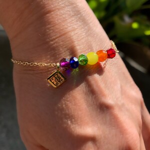 Rainbow Pride Gold Bracelet