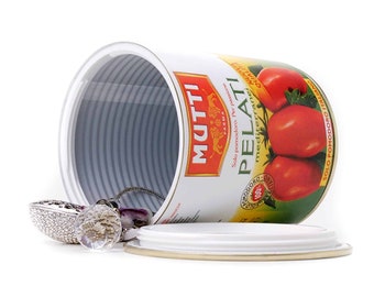Diversion Safe Pelati Tomates Can Hidden Secret Stash Caja de contenedores de seguridad para el hogar Hideaway