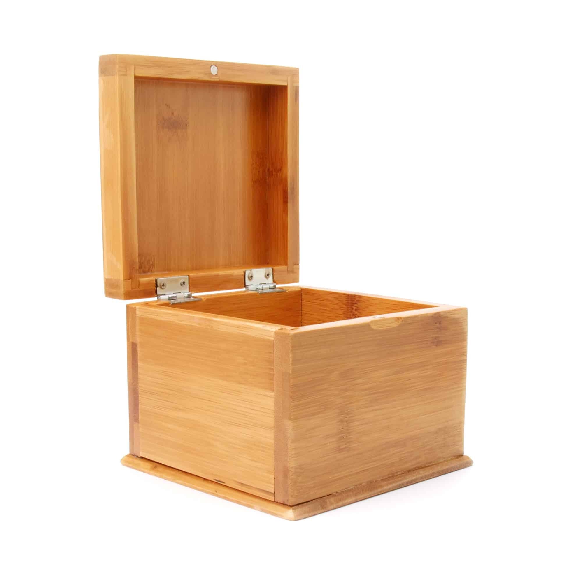 Caja de bambú de madera secreta alijo escondido almacenamiento Etsy