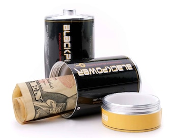 Type D Battery Diversion Safe: Hidden Storage Stash Container