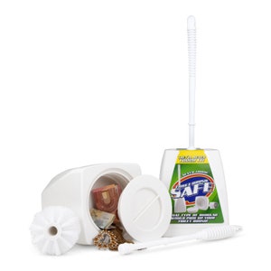 Toilet Brush with Holder Diversion Safe Set Hidden Secret Storage Home Security Container Stash Away Valuables