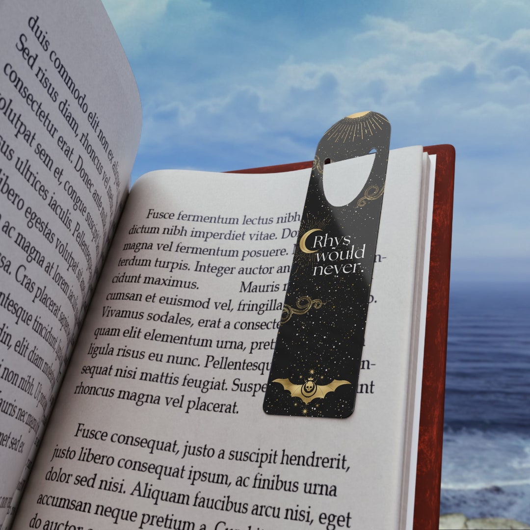 Rechless Bookmark Rhys Would Never Bookmark - Aluminum Base With Page Holder Slot ...