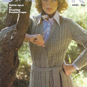 Cardigan Knitting Pattern, Vintage Ladies Jaeger Pattern, PDF Knitting Pattern, Ladies knitting patterns, Digital Download, Womens knitting