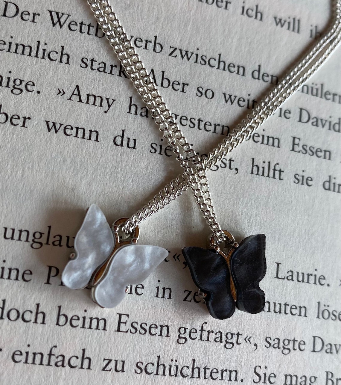 Butterfly Chains Set Etsy