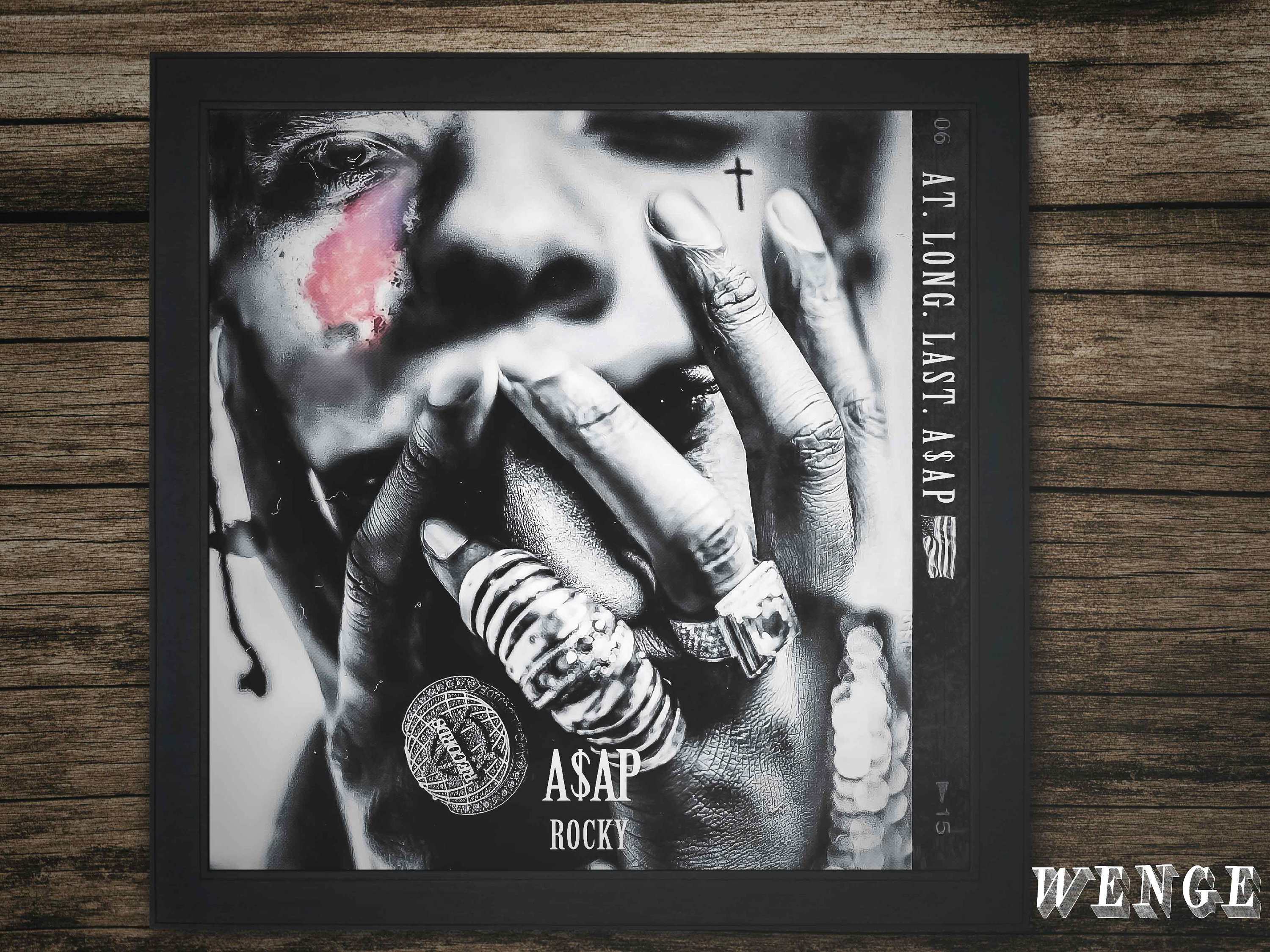 HipHop Rap album Canvas Poster in a Wooden Frame Unique Gift Etsy