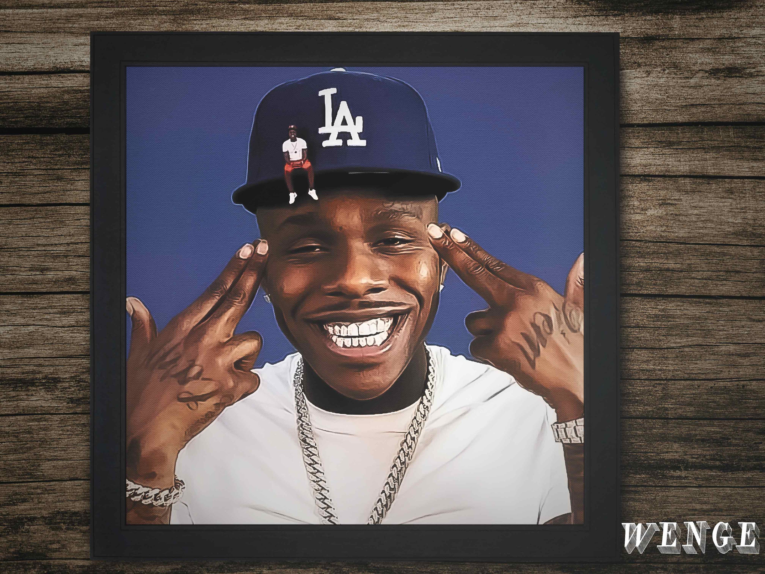 Dababy baby on baby album Canvas Poster in a Wooden Frame Etsy