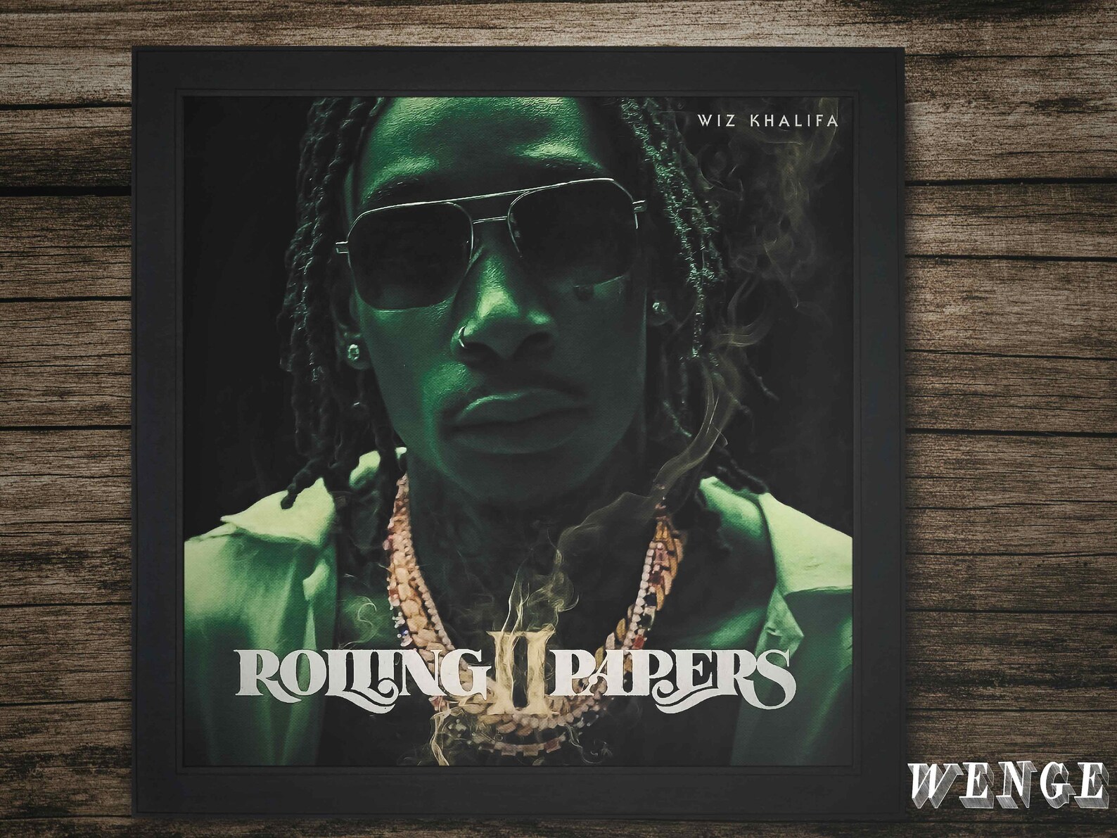 Hiphop Rap Album Canvas Poster in a Wooden Frame Unique Gift Etsy