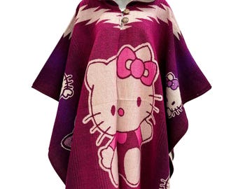 Kitty Poncho| Unisex | Gift Idea| One Size