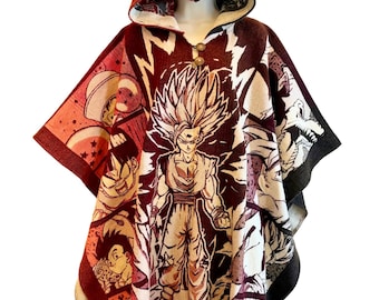 Martial Artist Character Poncho| Dragon| Anime Unisex