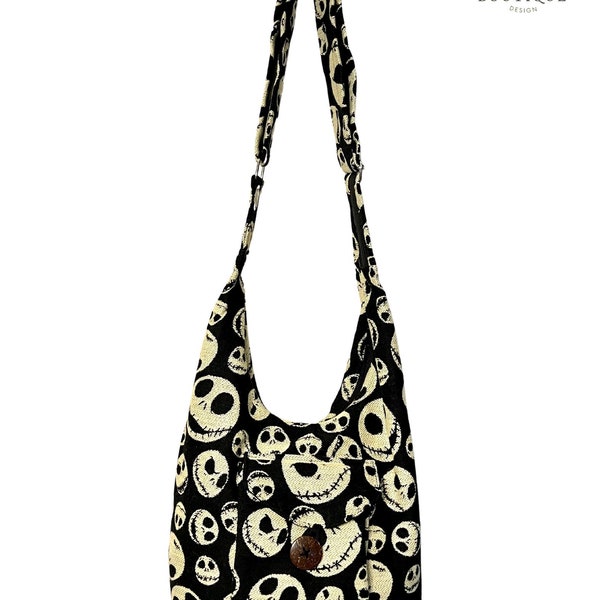 Jack the Skeleton Hobo Boho Bag| Native Made| Christmas gift idea