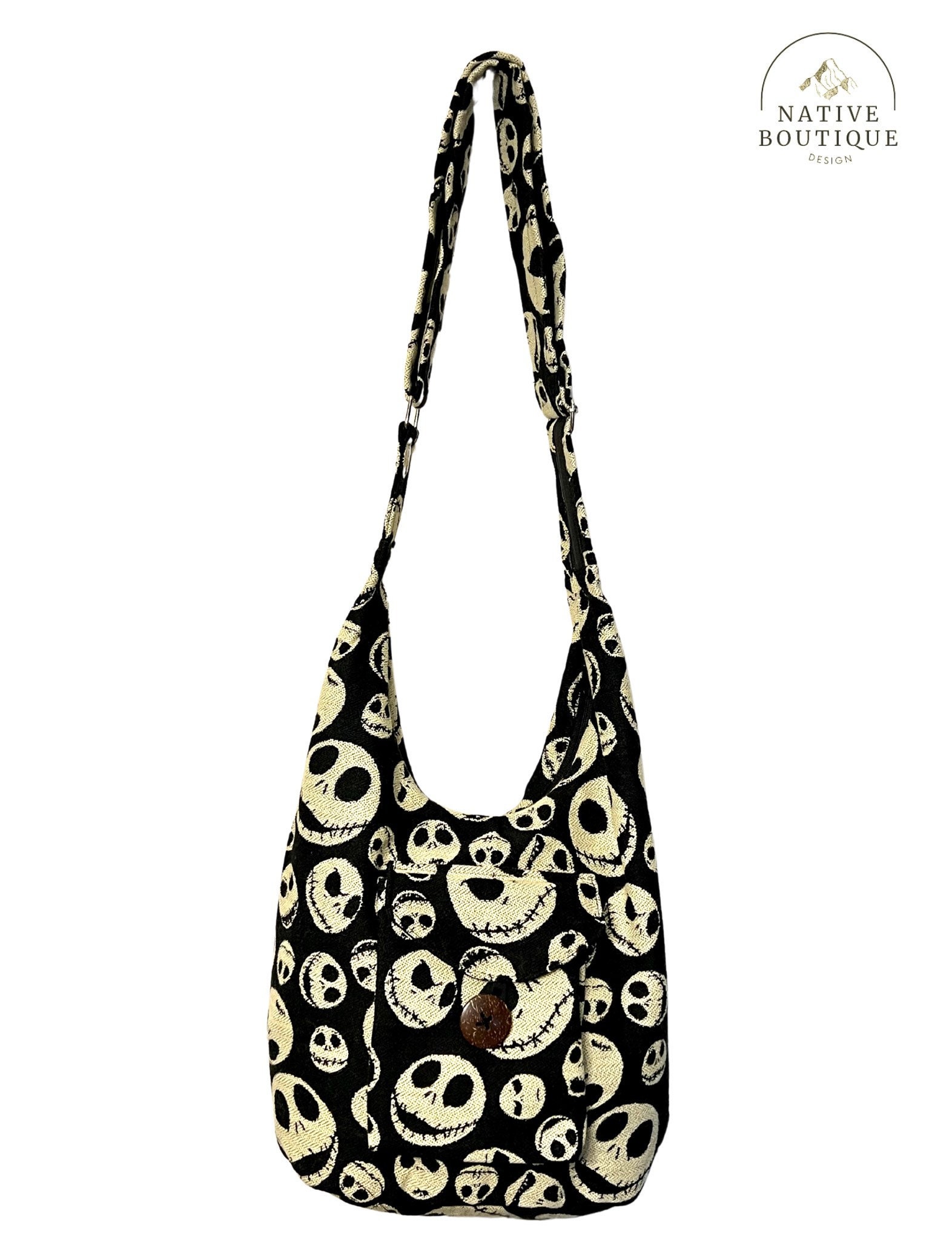 Jack the Skeleton Hobo Boho Bag| Native Made| Christmas gift idea