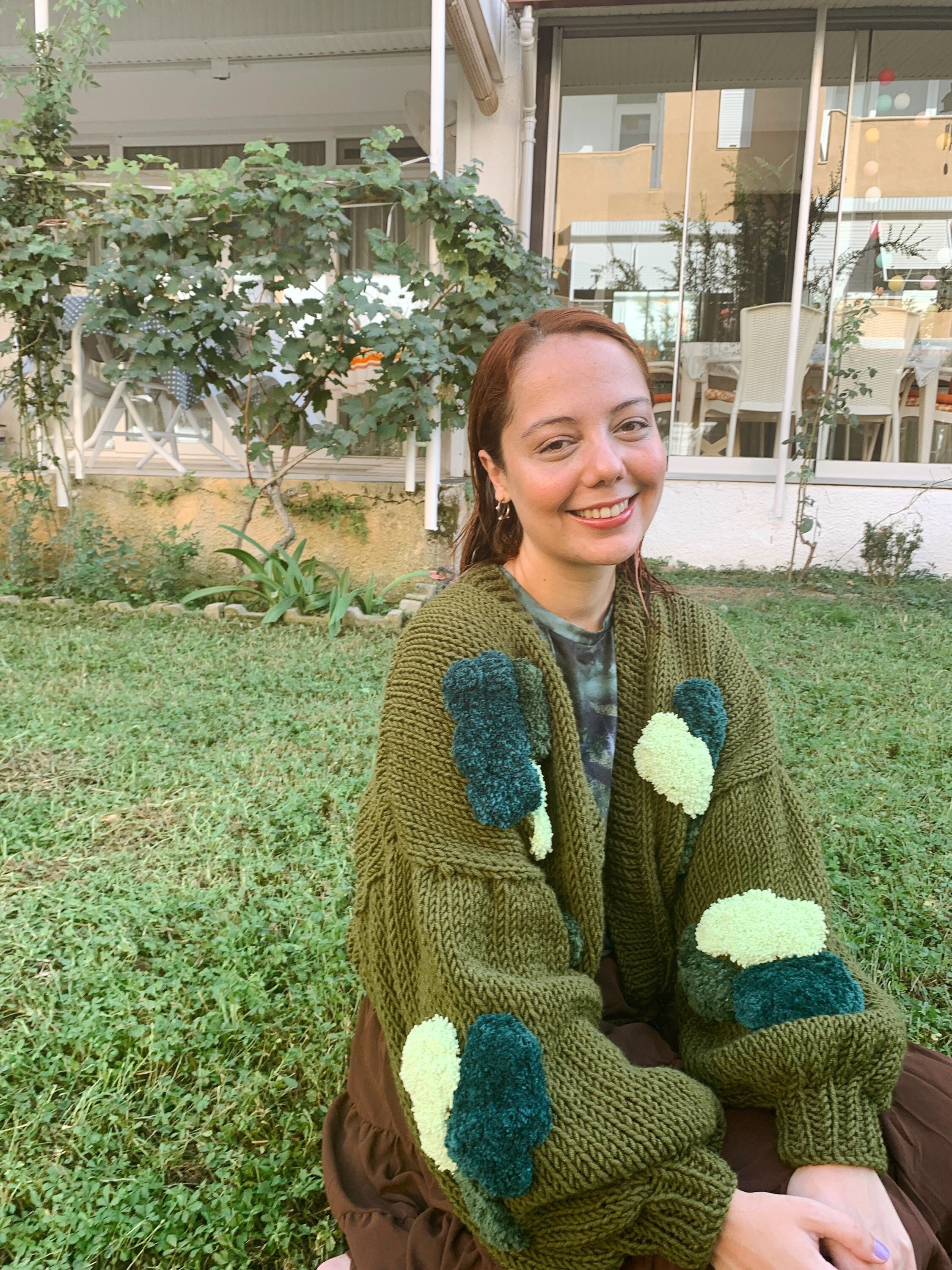 Moss Green Cardigan - Etsy