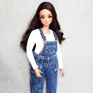 Smart Doll Pear Body Denim Overalls.