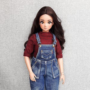 Smart Doll Pear Body Denim Overalls.