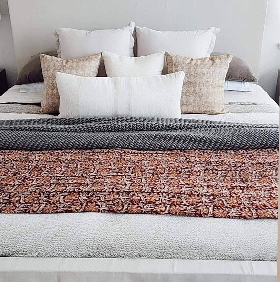 Cotton bed quilts queen discount
