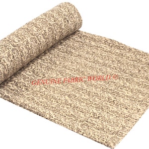 Beige Block Print Kantha Quilt: Braune Blatt Indische Baumwolle Tagesdecke