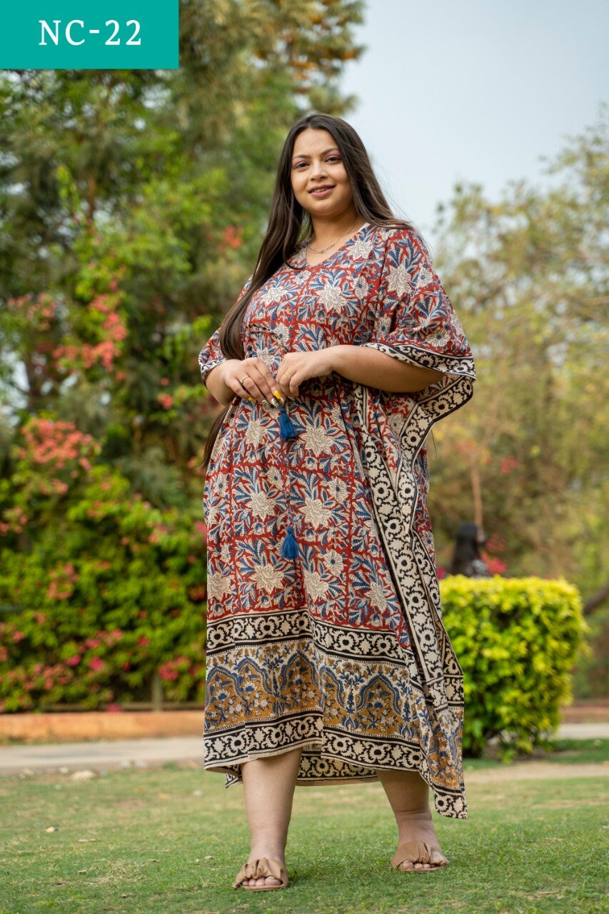 Cotton House Dress Kaftan for Women Caftan Dress Loose Fit Etsy