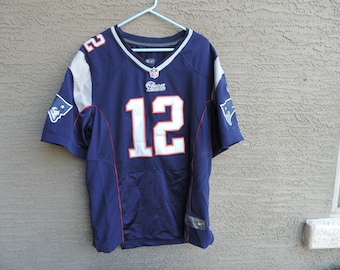 Vintage 90s Reebok Tom Brady New England Patriots NFL Football