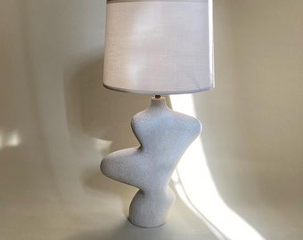 White Ceramic Table Lamp, M35 Lamp,