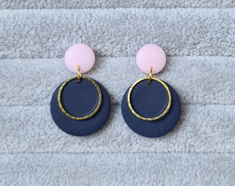 Terrazzo Earrings Gift for Her Colourful Polymer Clay Earrings Special Gift Oval Stud Earrings Statement Earrings Handmade Earrings