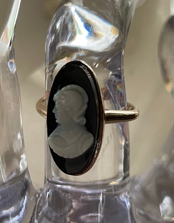 EARLY VICTORIAN SARDONYX Cameo Ring