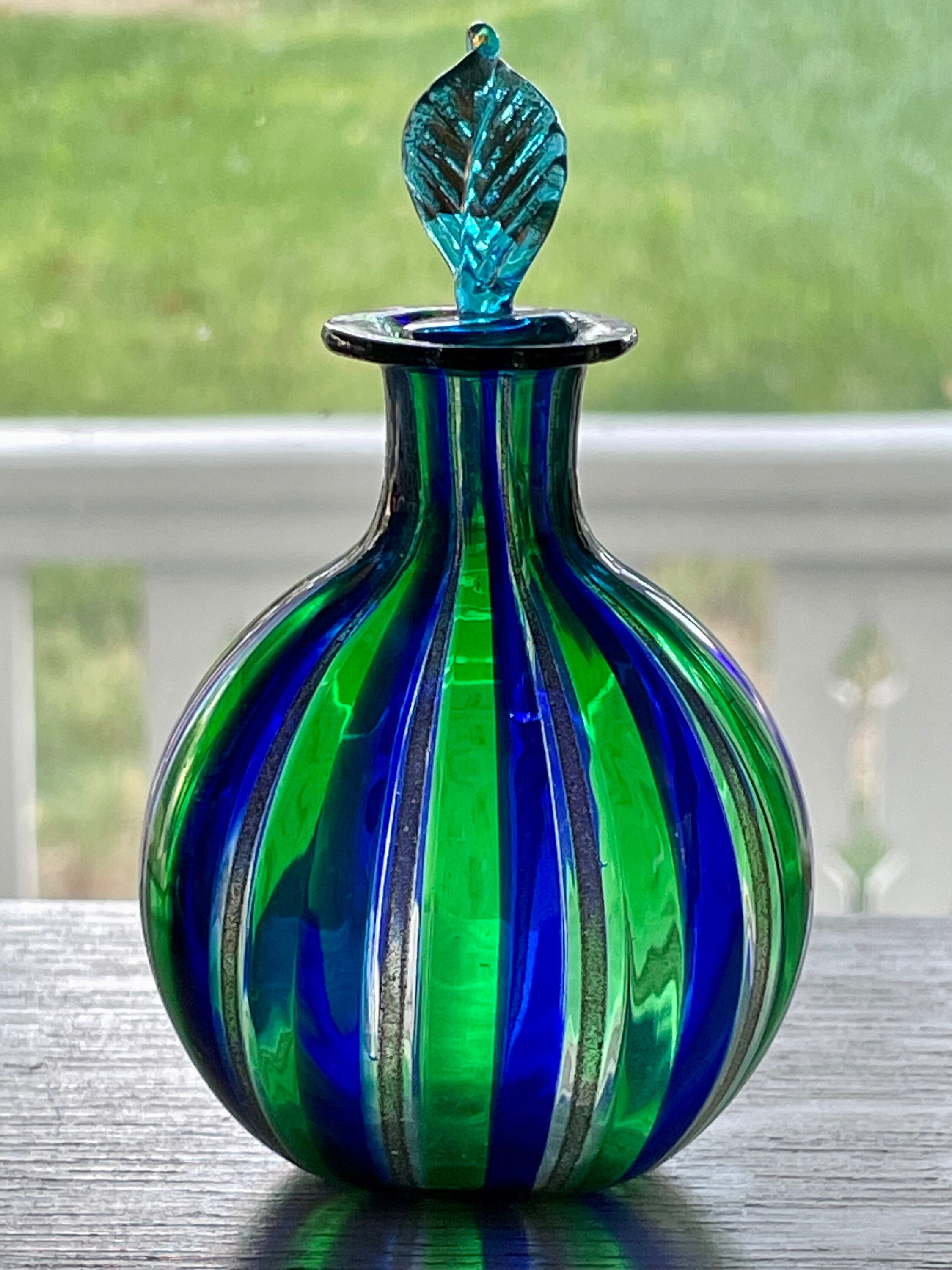 MURANOガラス小花瓶　イタリアヴェネチアンガラス　ヴィンテージ未使用 MURANOガラス小花瓶 イタリアヴェネチアンガラス ヴィンテージ未